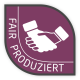 Siegel dafür, dass wir fair produzieren und fair handeln.